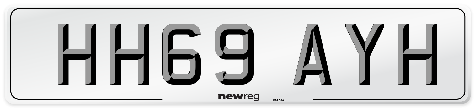 HH69 AYH Number Plate from New Reg